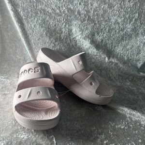 Crocs Women's Pink Slide Sandals